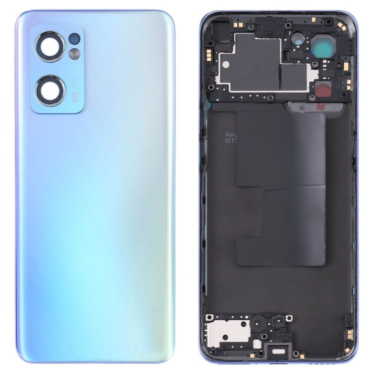 Battery Back Cover with Middle Frame for Oppo Reno 7 5G CPH2371 (Blue)