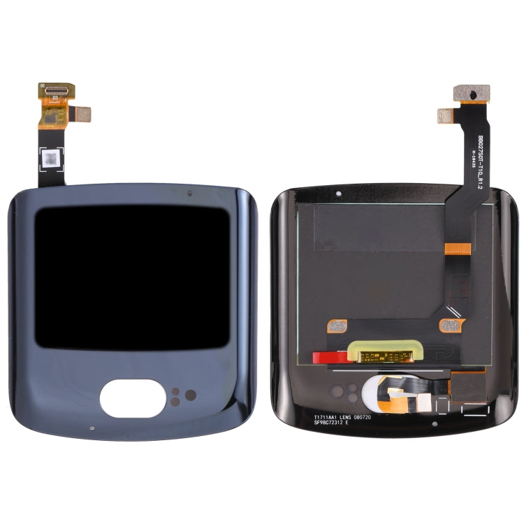 Pantalla LCD secundaria Original y Montaje Completo de Digitalizador Para Motorola Razr 5G (Negro)
