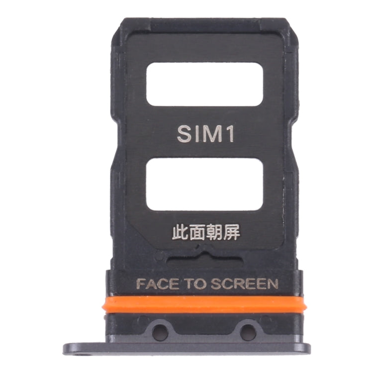Plateau de carte SIM + plateau de carte SIM pour Xiaomi 12 / 12X (noir)