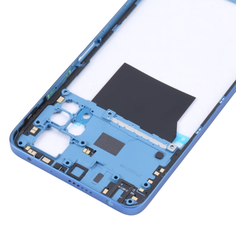 Plaque de cadre intermédiaire pour Xiaomi Poco X4 Pro 5G / Redmi Note 11E Pro (Bleu foncé)
