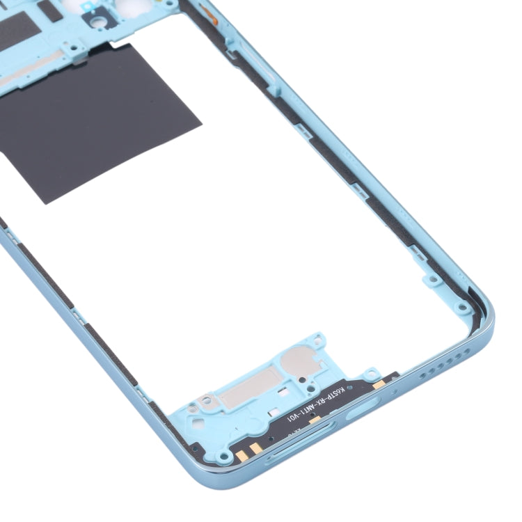 Middle Frame Bezel Plate for Xiaomi Poco X4 Pro 5G / Redmi Note 11E Pro (Blue)