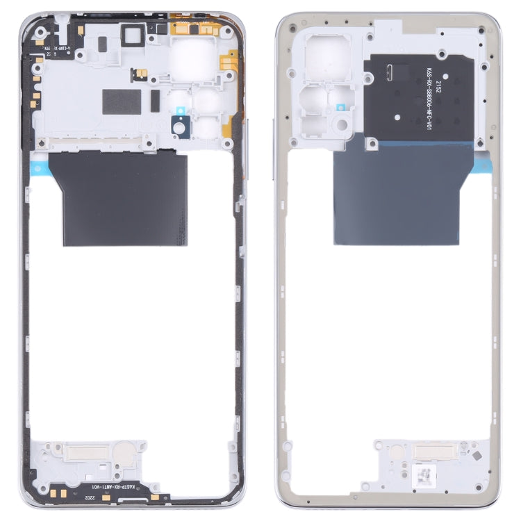 Placa de Bisel de Marco Medio Para Xiaomi Poco X4 Pro 5G / Redmi Note 11E Pro (Plata)