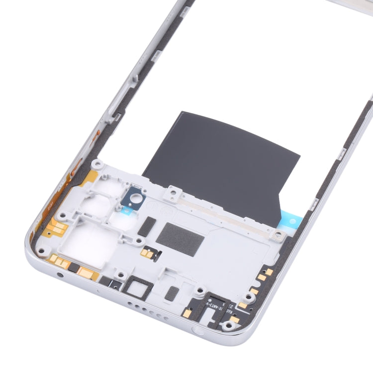 Placa de Bisel de Marco Medio Para Xiaomi Poco X4 Pro 5G / Redmi Note 11E Pro (Plata)