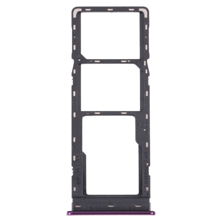 SIM Card Tray + SIM Card Tray + Micro SD Card Tray For Infinix Hot 8 Lite / Hot 8 (Purple)