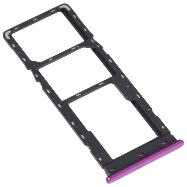 SIM Card Tray + SIM Card Tray + Micro SD Card Tray for Infinix S5 X652 (Purple)