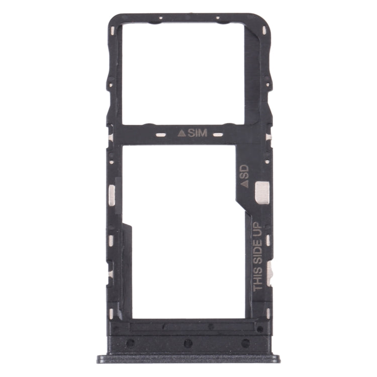 SIM Card Tray + Micro SD Card Tray TCL 10L / 10 Lite T770H T770B (Black)
