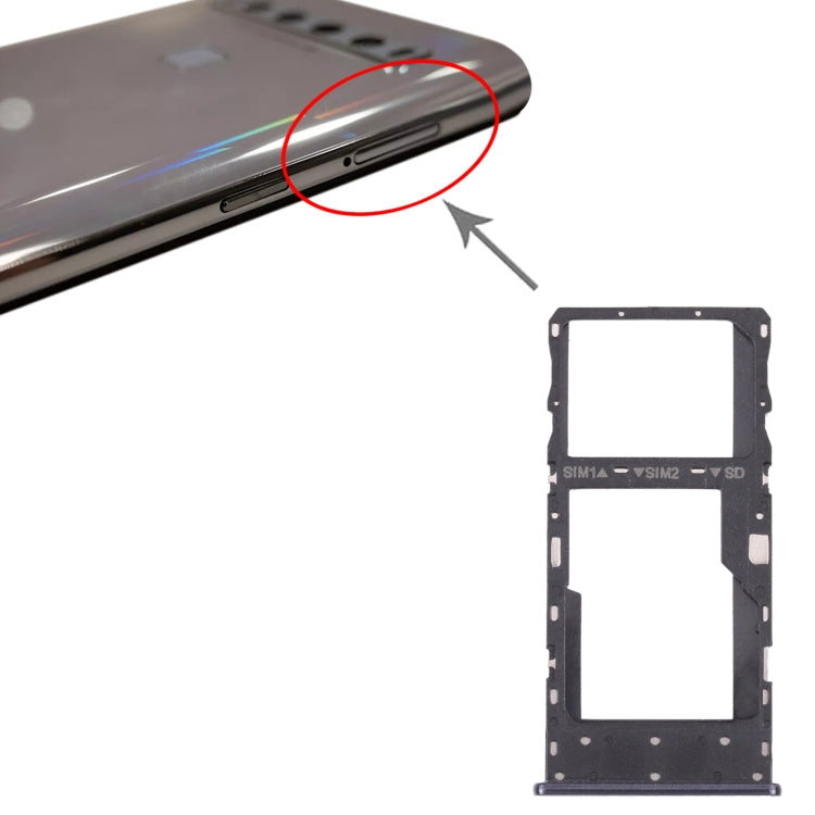 Sim Card Bandeil + SIM Card Holder / Micro SD Card Tray TCL 10 5G T790Y T790H (Grey)