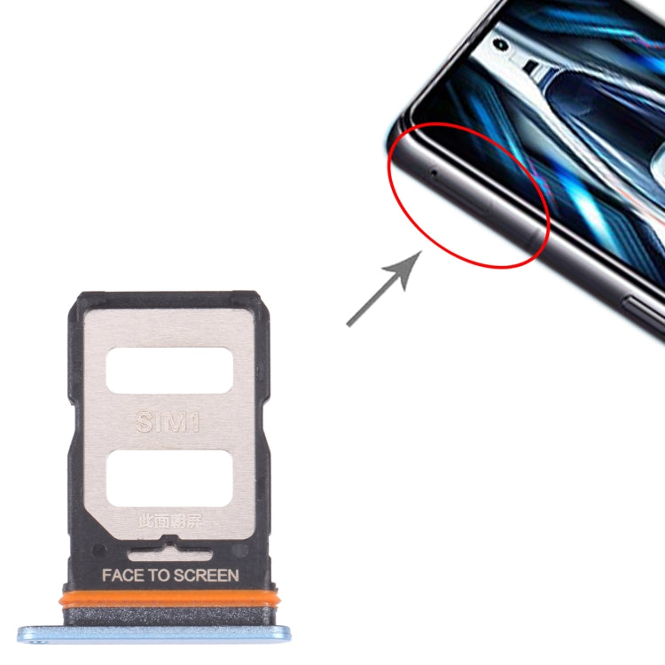 Carte SIM Bandeil + Plateau de Carte SIM pour Xiaomi Redmi K50 Gaming (Bleu)