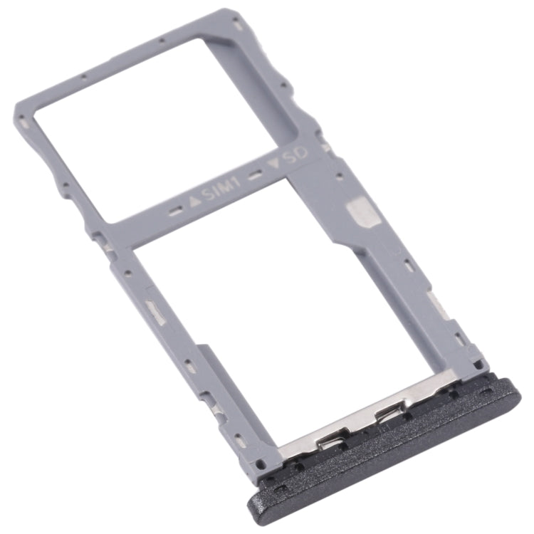 SIM Card Tray + Micro SD Card Tray For Alcatel 1V 2020 5007 5007Z 5007W 5007U (Grey)