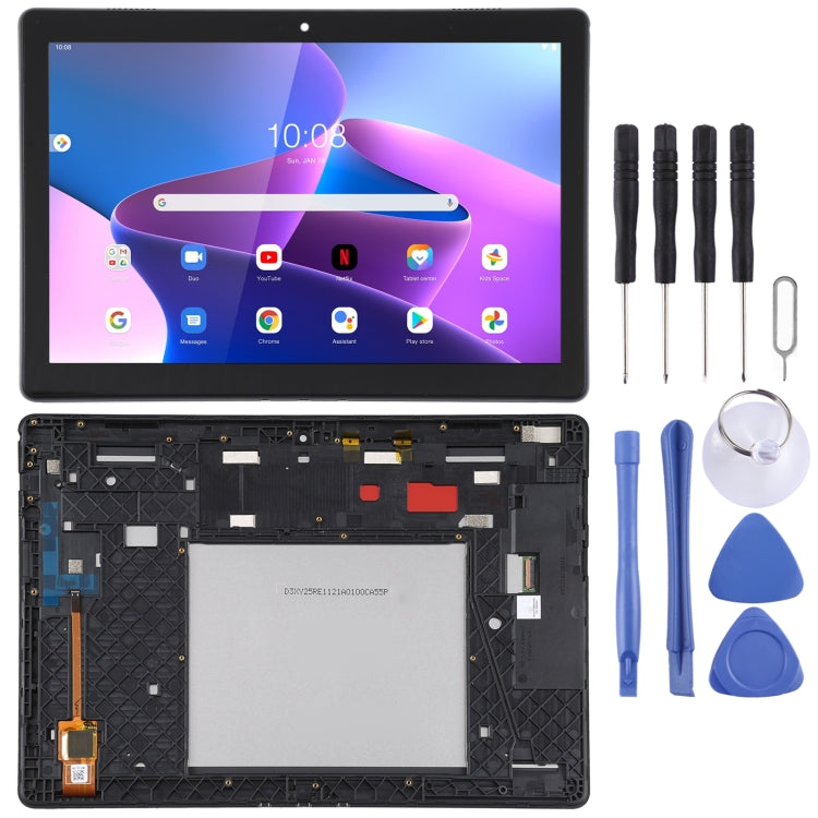 LCD Screen and Digitizer Full Assembly with Frame for Lenovo Tab M10 HD TB-X505L TB-X505 TB-X505F (Black)