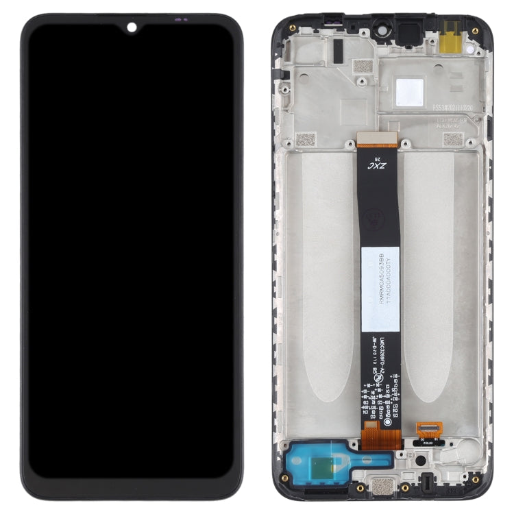 LCD Screen and Digitizer Full Assembly with Frame for Lenovo A8 2020 L10041 (Black)