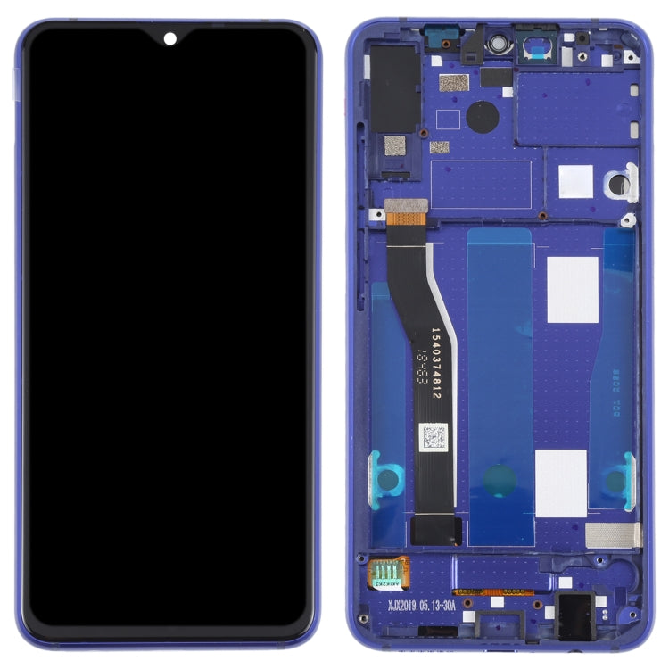 LCD Screen and Digitizer Full Assembly with Frame for Lenovo Z5S L78071 (Blue)