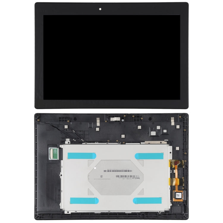 LCD Screen and Digitizer Full Assembly with Frame for Lenovo Tab 2 A10-70 A10-70F A10-70L (Black)