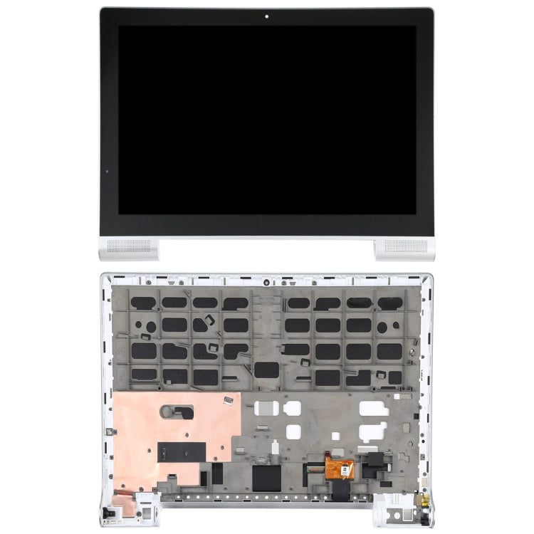 Écran LCD et numériseur complet avec cadre pour Lenovo Yoga Tablet 2 Pro 1380 1380f (Argent)