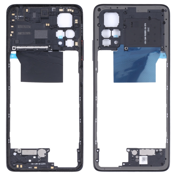 Original Middle Frame Bezel Plate For Xiaomi Redmi Note 11 Pro 4G 2201116TG 2201116TI (Black)