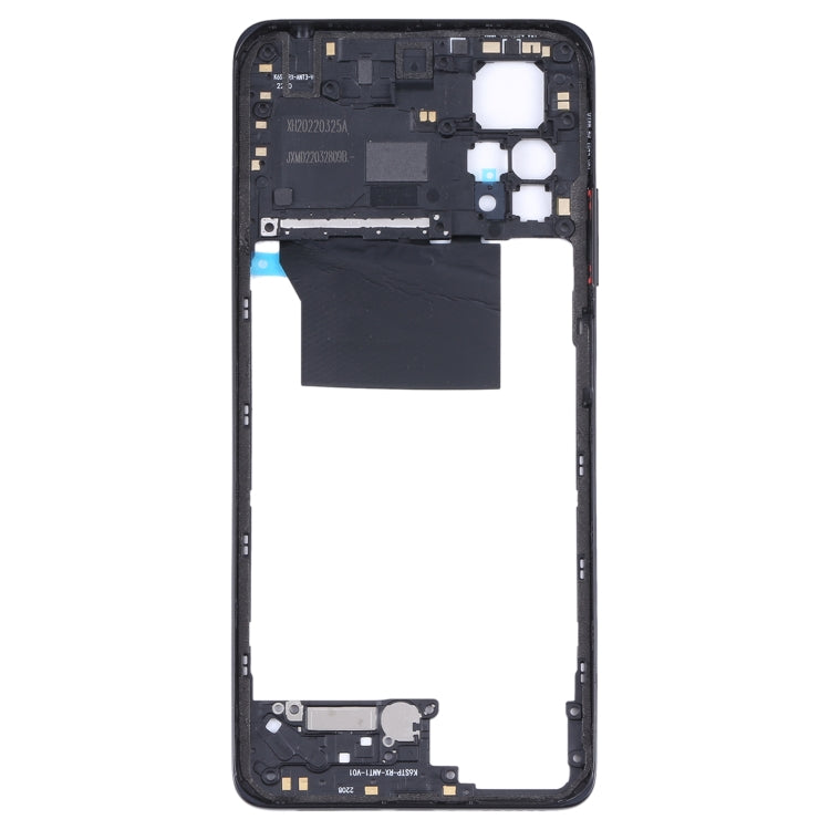 Original Middle Frame Bezel Plate For Xiaomi Redmi Note 11 Pro 4G 2201116TG 2201116TI (Black)