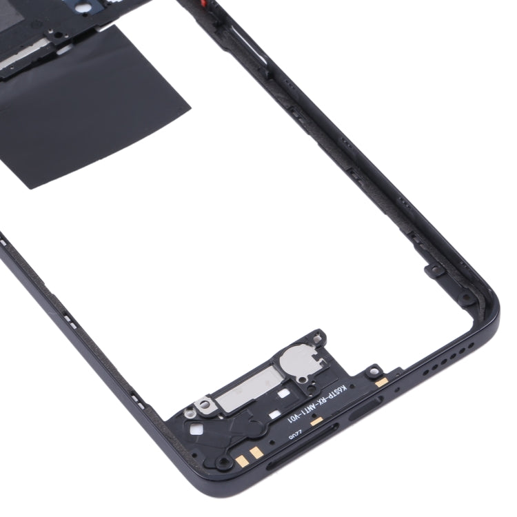Plaque de lunette de cadre moyen d'origine pour Xiaomi Redmi Note 11 Pro 4G 2201116TG 2201116TI (noir)