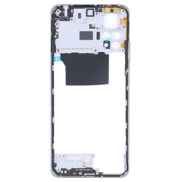 Original Middle Frame Bezel Plate For Xiaomi Redmi Note 11 Pro 4G 2201116TG 2201116TI (Silver)