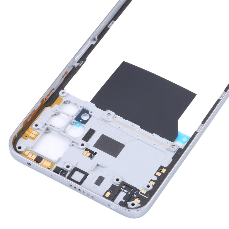 Original Middle Frame Bezel Plate For Xiaomi Redmi Note 11 Pro 4G 2201116TG 2201116TI (Silver)