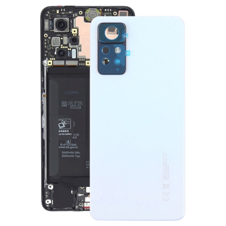 Coque arrière de batterie d'origine pour Xiaomi Redmi Note 11 Pro 4G 2201116TG 2201116TI (Blanc)