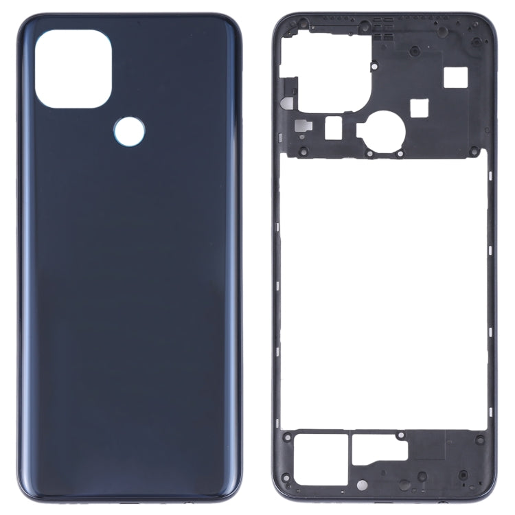 Battery Back Cover with Middle Frame for Oppo A15 / A15S / A35 (Black)