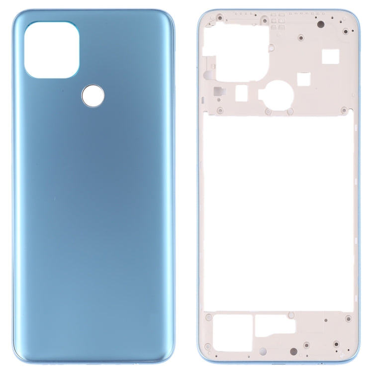 Battery Back Cover with Middle Frame for Oppo A15 / A15S / A35 (Blue)