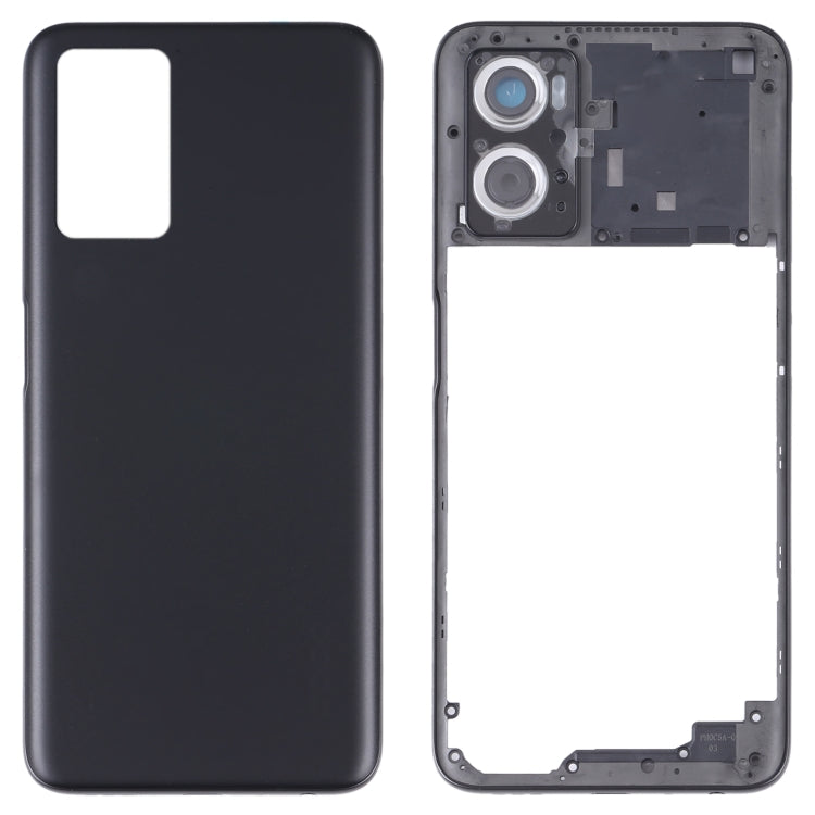Battery Back Cover with Middle Frame for Oppo A36 / A76 (Black)