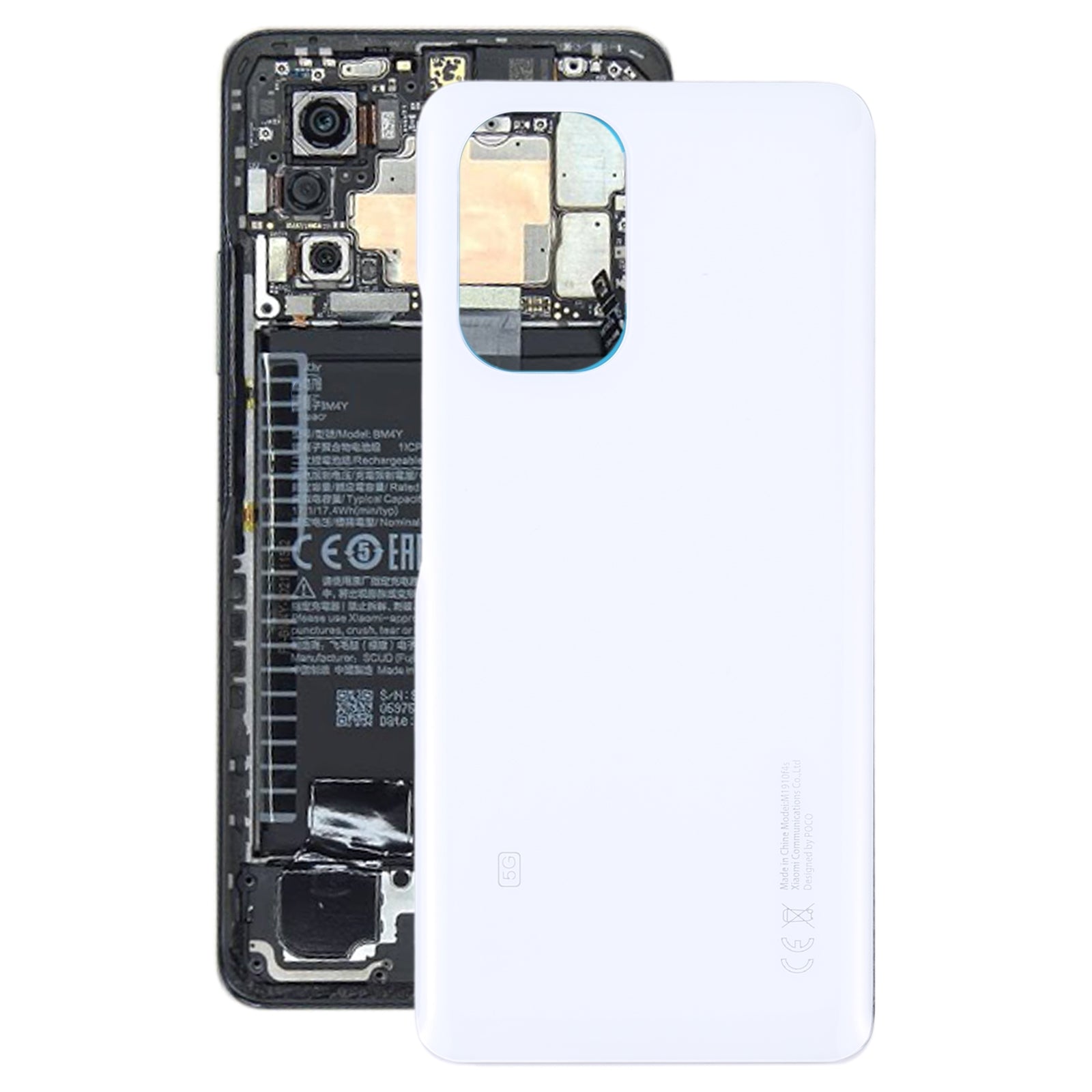 Battery Cover Back Cover Xiaomi Poco F3 White