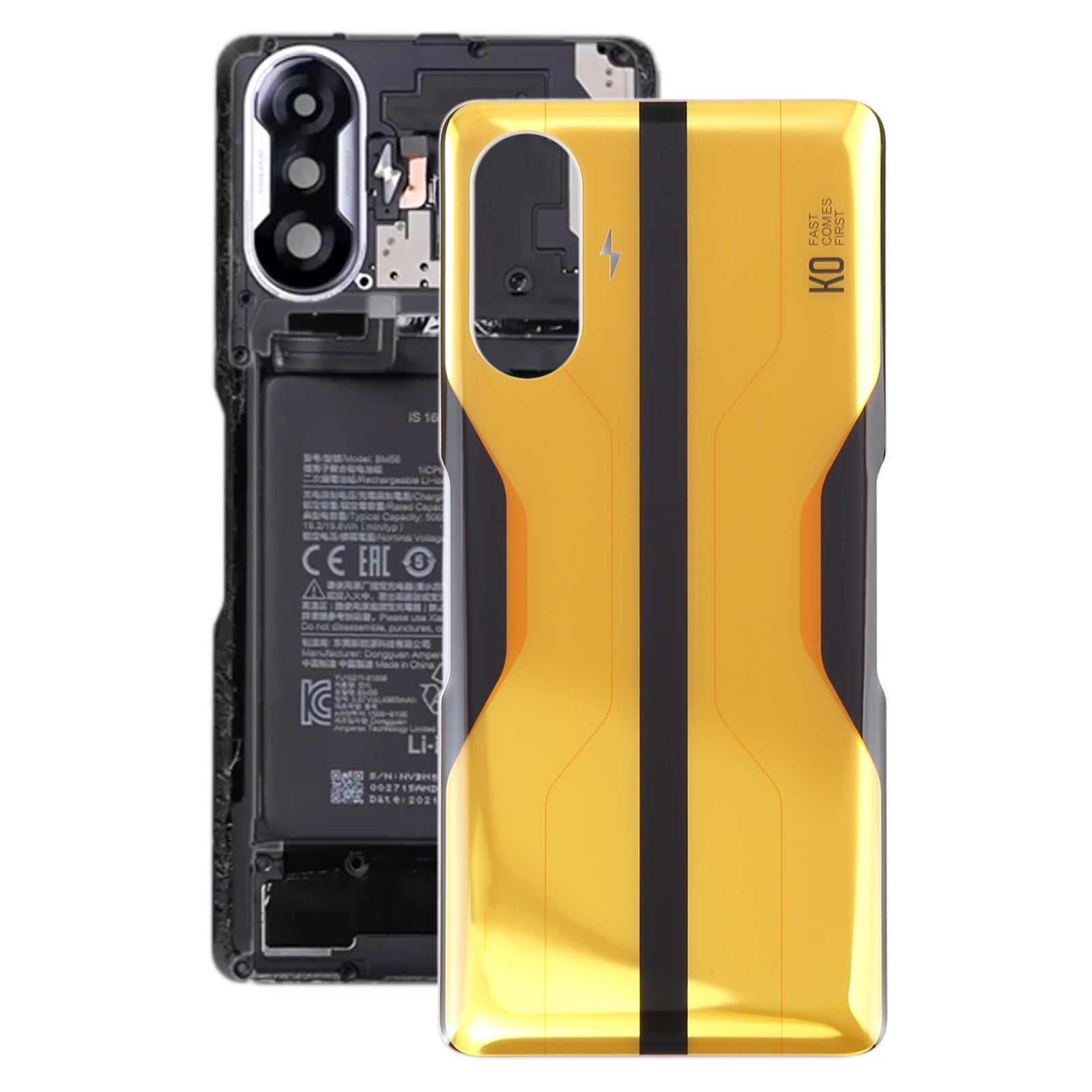Battery Cover Back Cover Xiaomi Redmi K40 Gaming Yellow