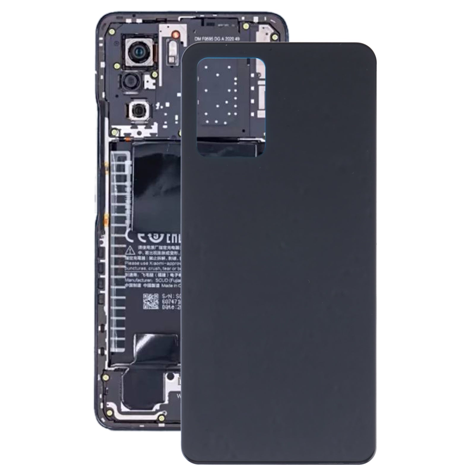 Battery Cover Back Cover Xiaomi Redmi K40s Black