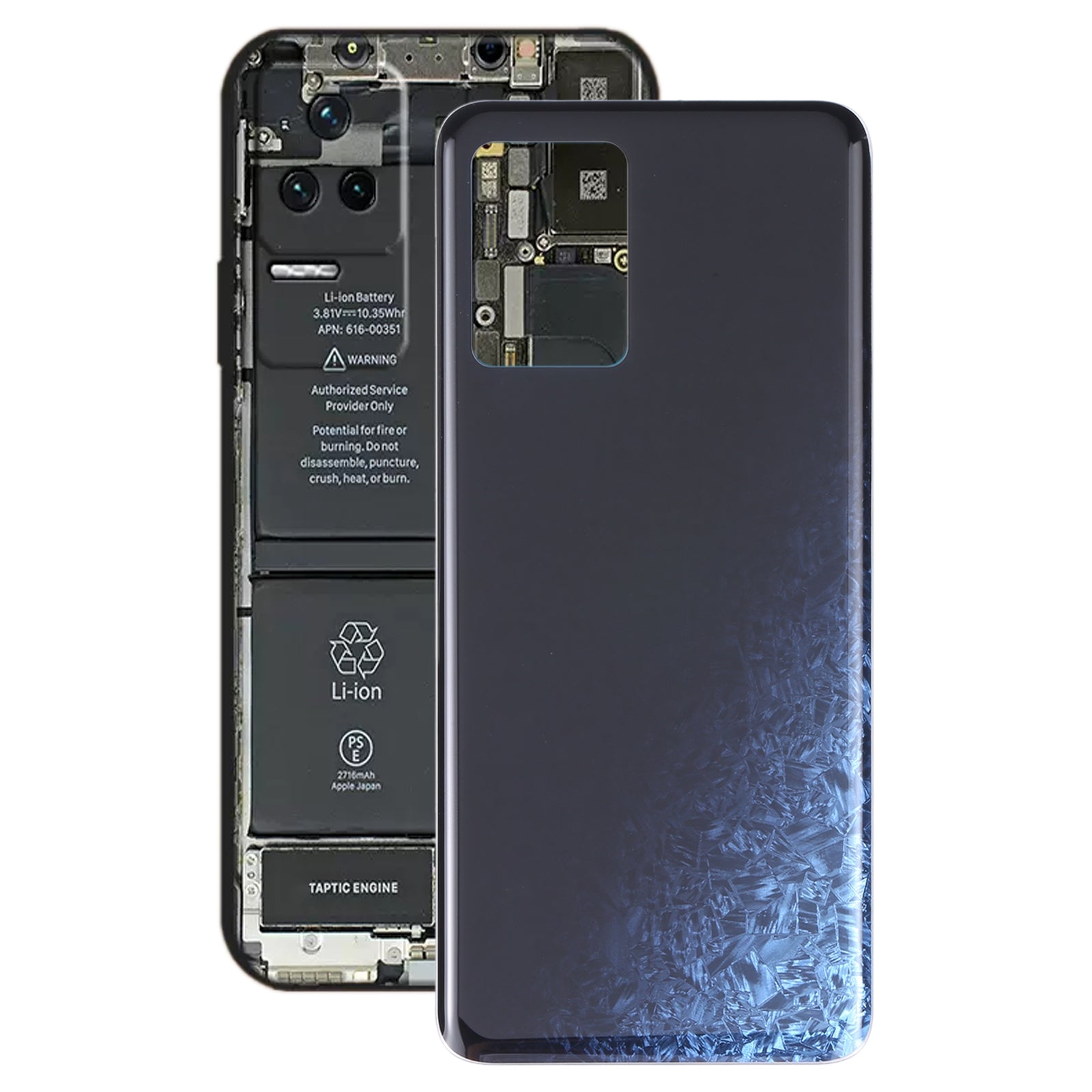 Cache Batterie Cache Arrière Xiaomi Redmi K50 Noir