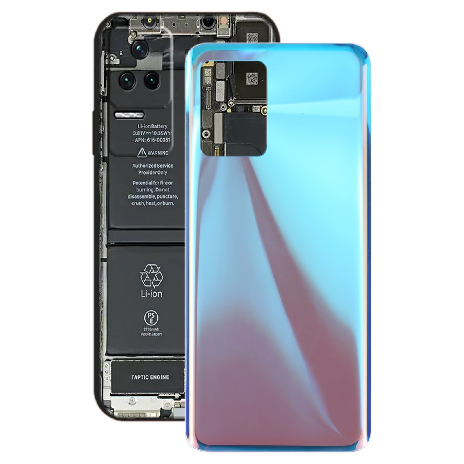 Cache Batterie Cache Arrière Xiaomi Redmi K50 Bleu