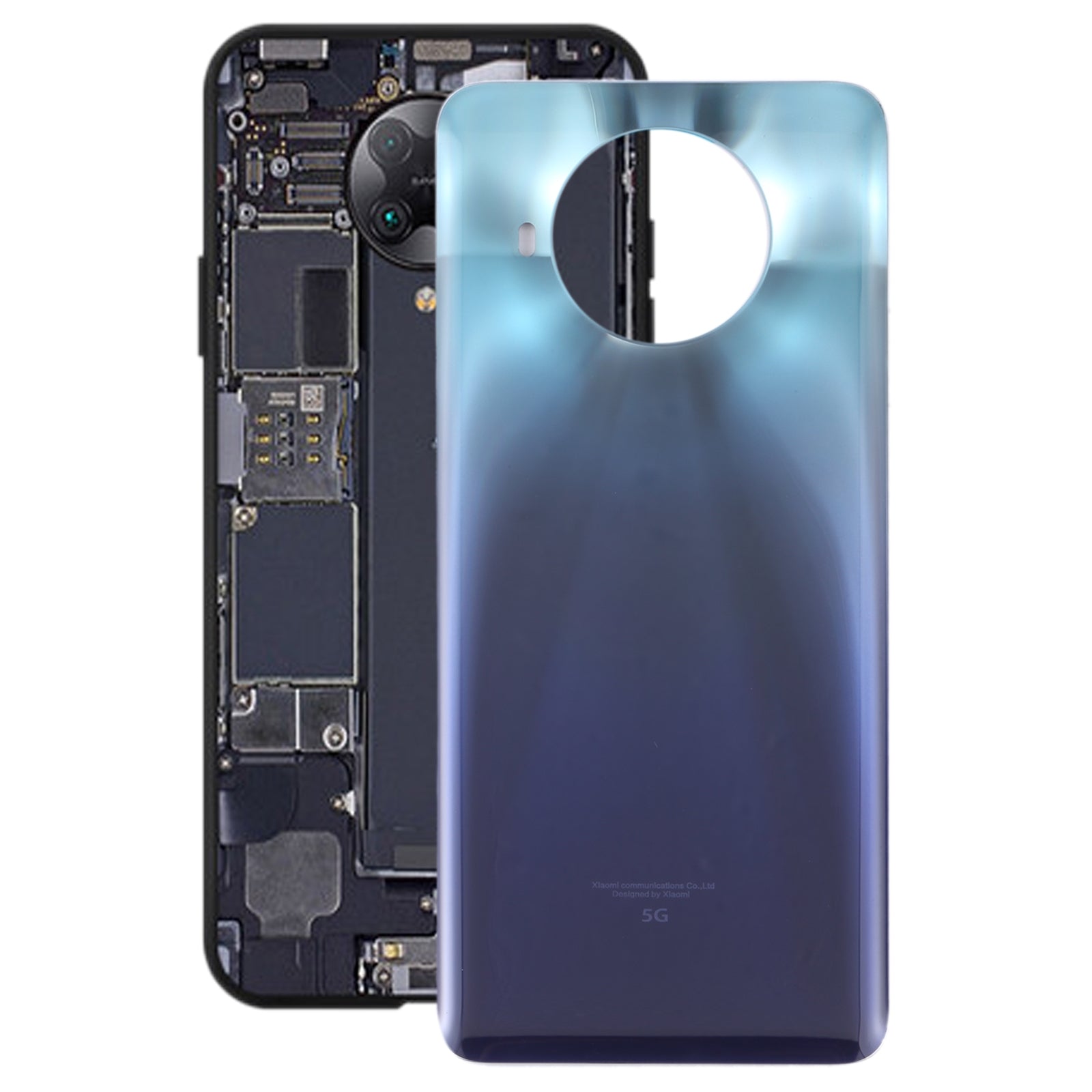 Cache Batterie Cache Arrière Xiaomi Redmi Note 9 Pro 5G / Mi 10T Lite 5G Gris