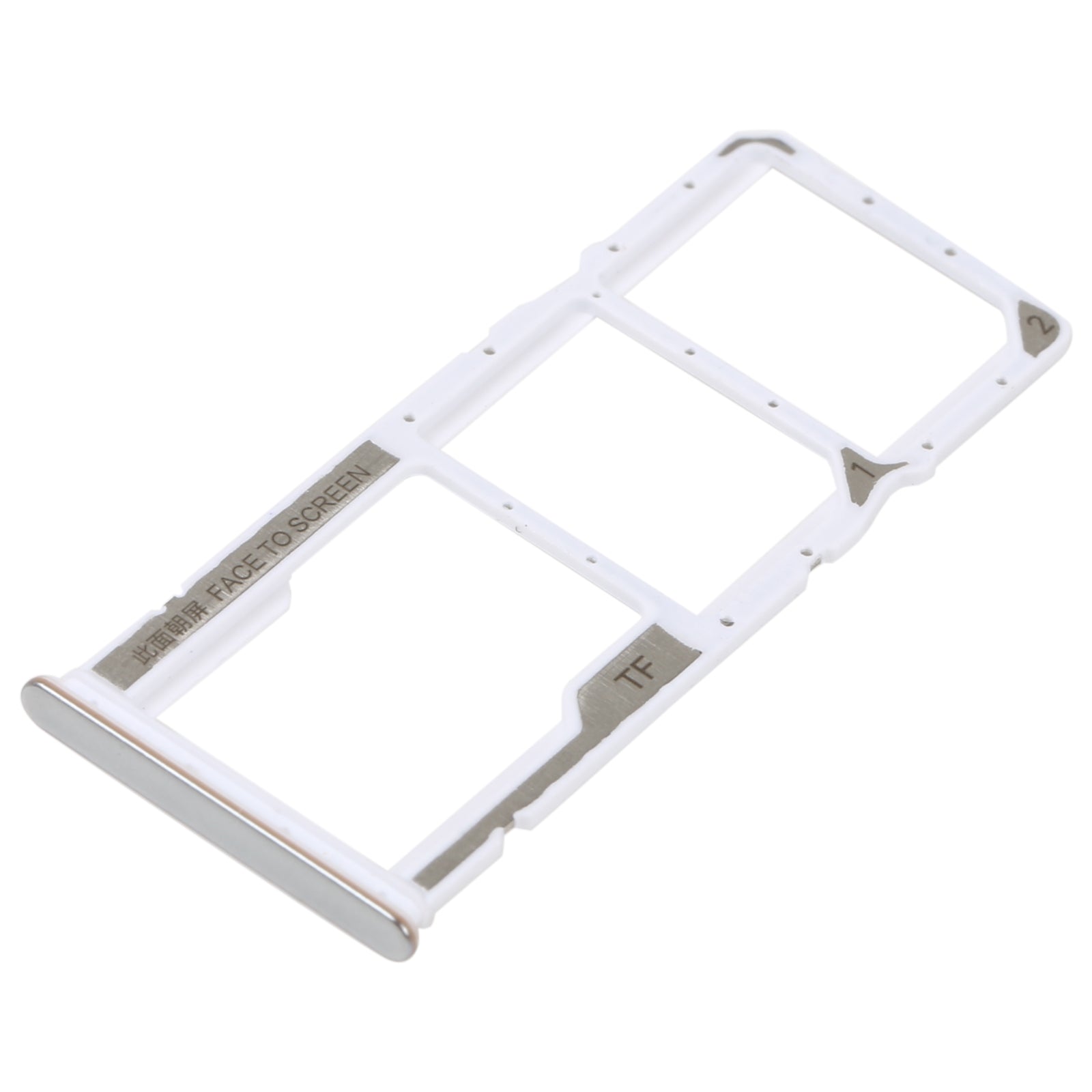 SIM Holder Tray Micro SIM / Micro SD Xiaomi Redmi Note 11E Silver