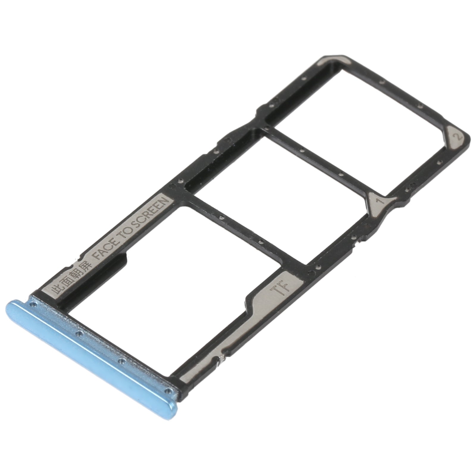 SIM Holder Tray Micro SIM / Micro SD Xiaomi Redmi 10 5G Blue