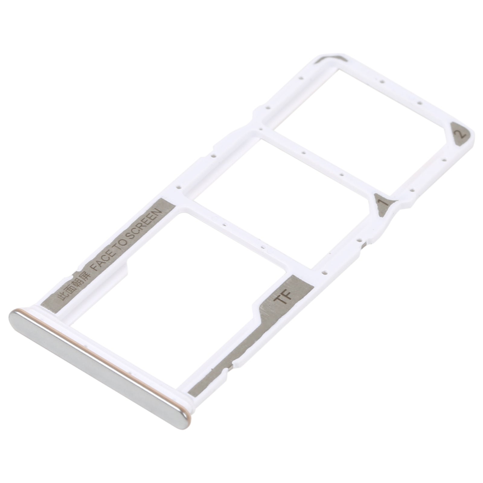 SIM Holder Tray Micro SIM / Micro SD Xiaomi Redmi Note 11S 5G Silver