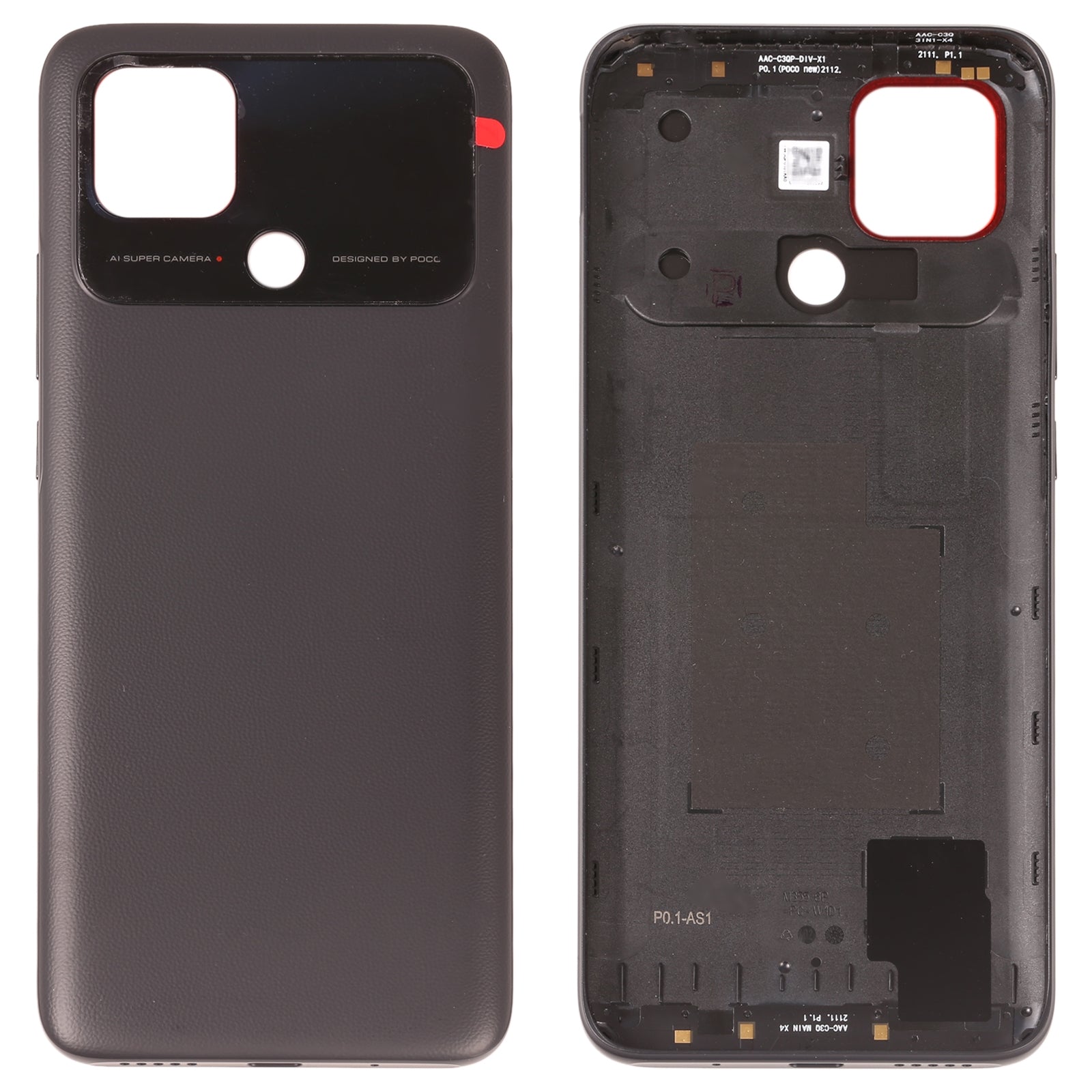 Battery Cover Back Cover Xiaomi Poco C40 Black