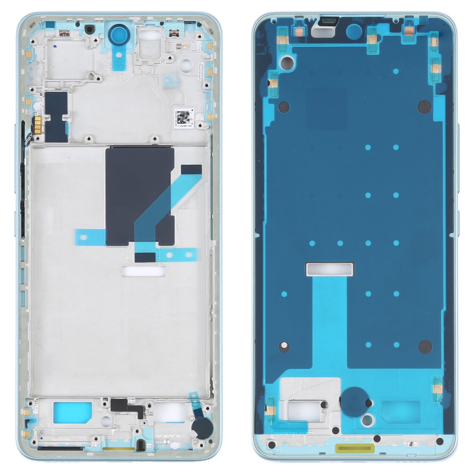 Châssis de cadre intermédiaire LCD bleu Xiaomi 12 Lite
