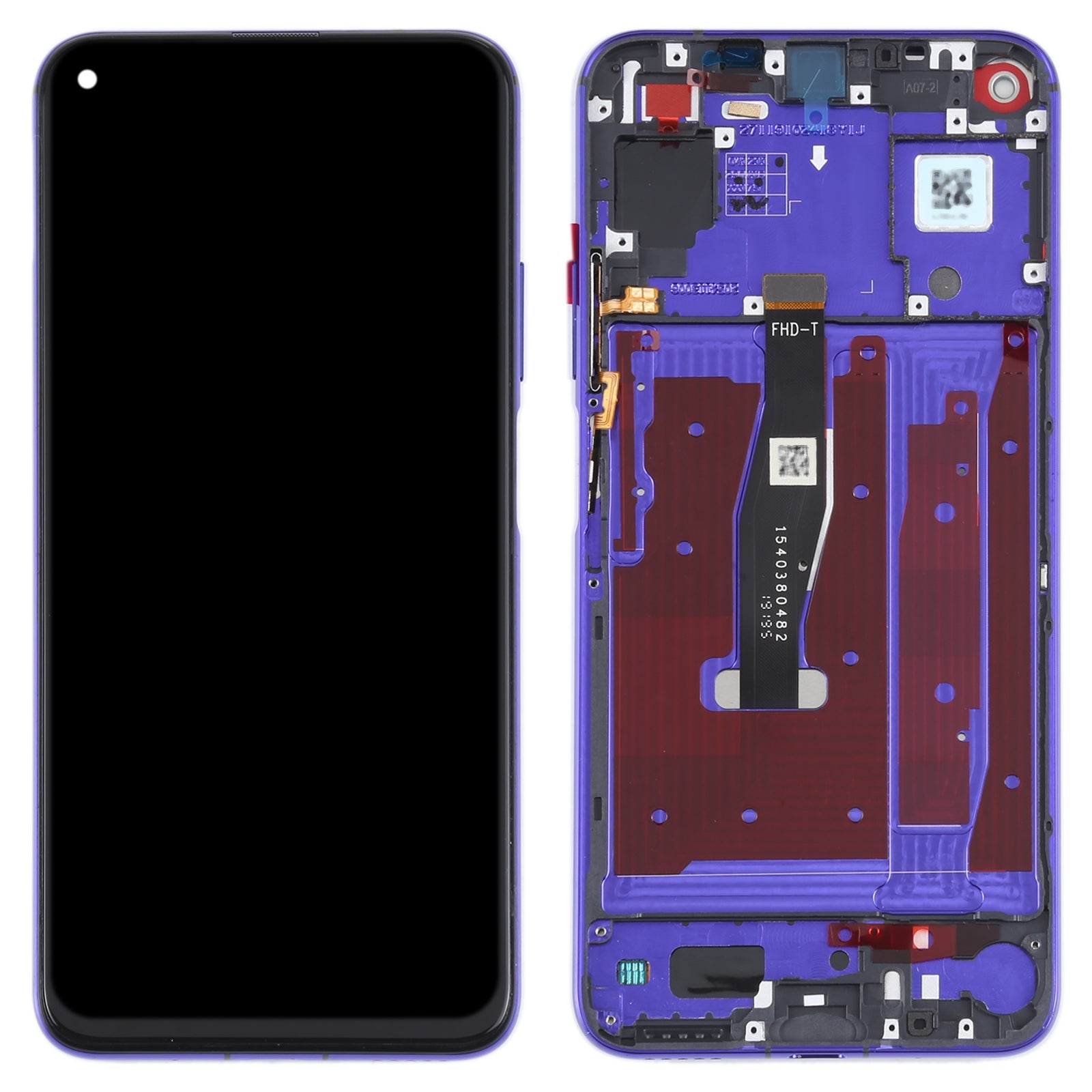 Ecran Complet + Tactile + Châssis Honor 20 / Huawei Nova 5T Violet