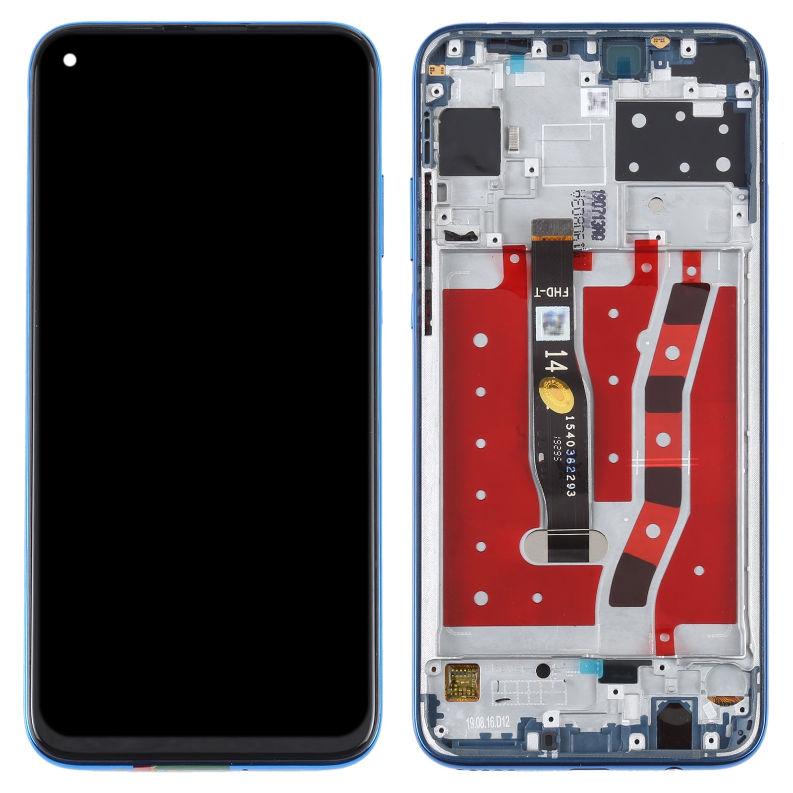 Ecran Complet + Tactile + Châssis Huawei P20 Lite 2019 Bleu