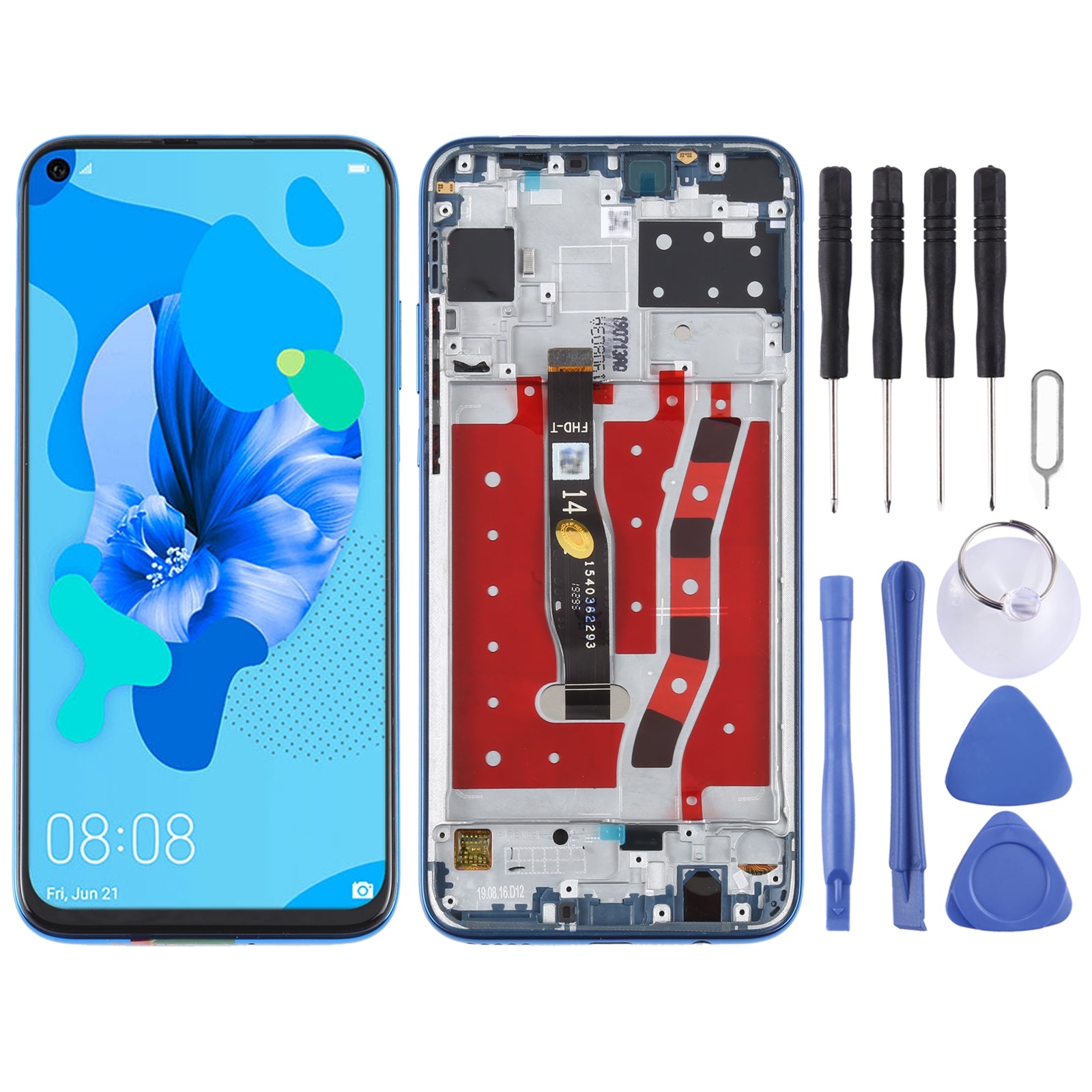 Pantalla Completa + Tactil + Marco Huawei P20 Lite 2019 Azul
