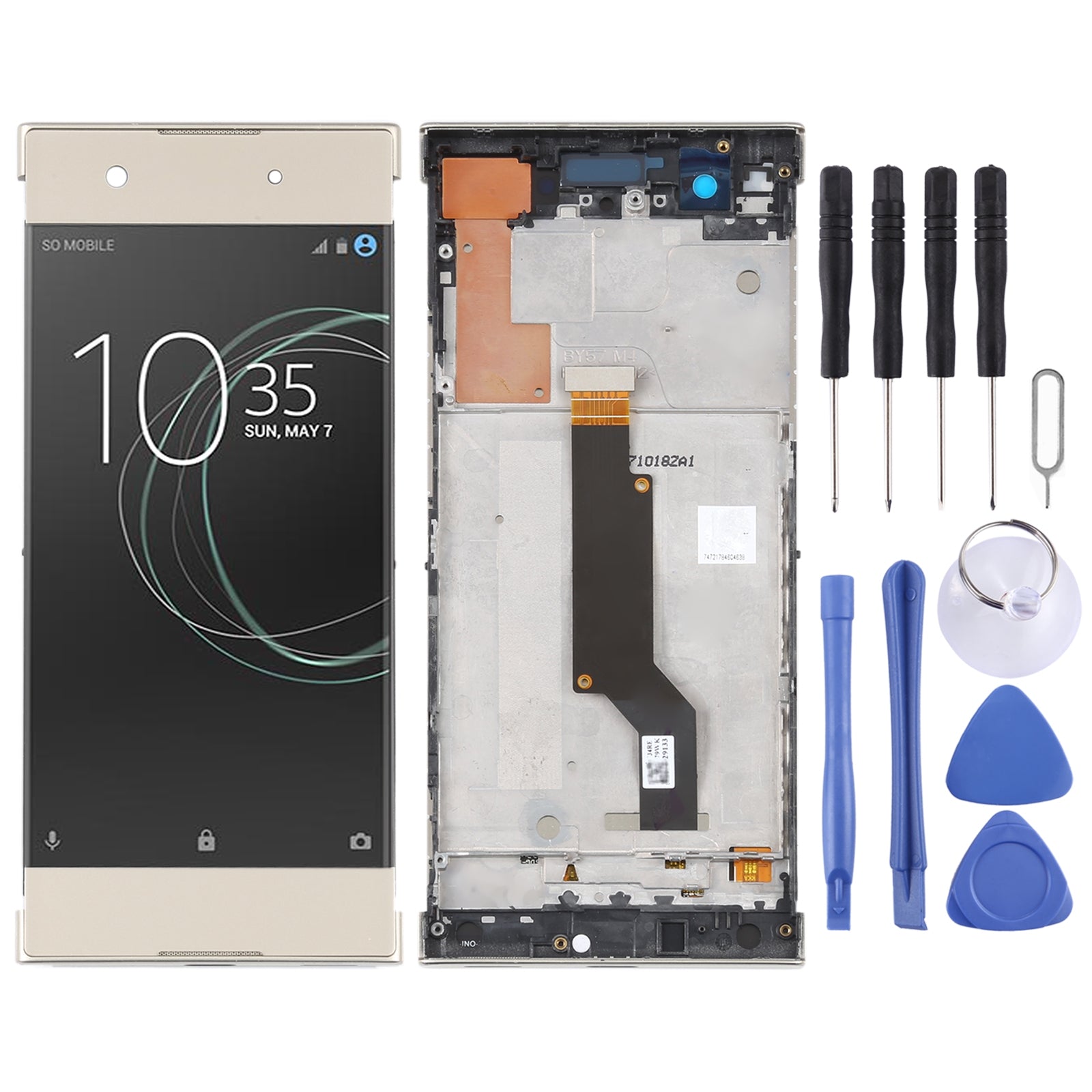 Ecran Complet + Tactile + Châssis Sony Xperia XA1 G3116 Or