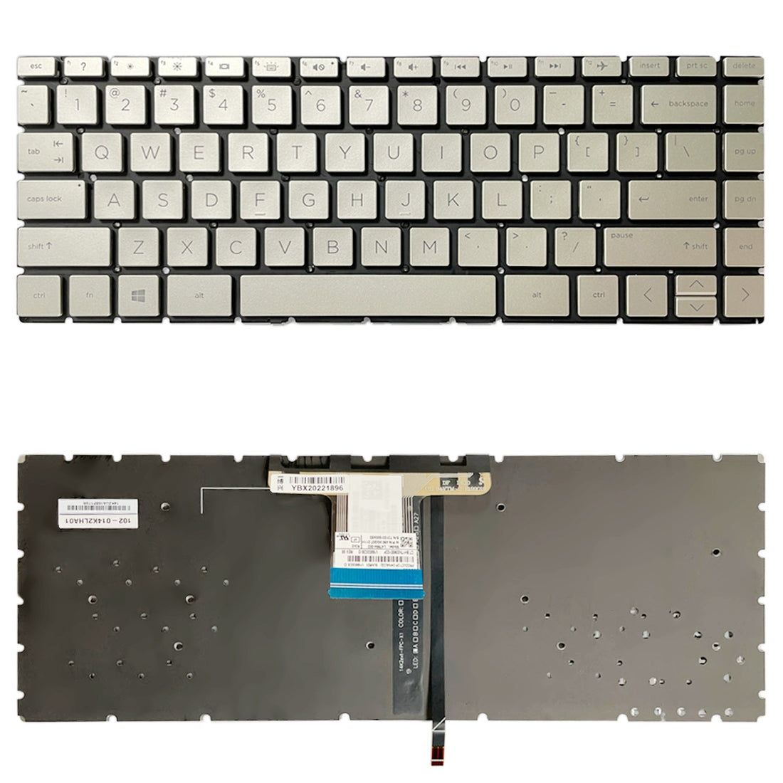 Full Keyboard with Backlight HP Pavilion x360 14-CE 14-DH 14-cd 14m-cd 14t-cd 14-CE000 L47854-171 Gold