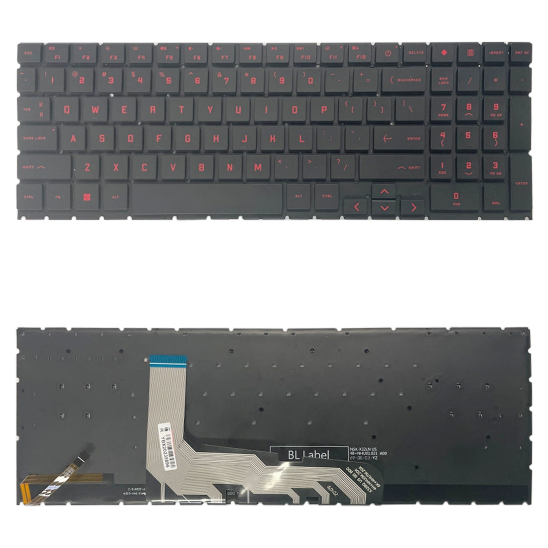 Full Keyboard with Backlight HP OMEN 15 2020 15-EK 15-EN EK1016TX EK1000 EK0018 TPN-Q238 TPN-Q236