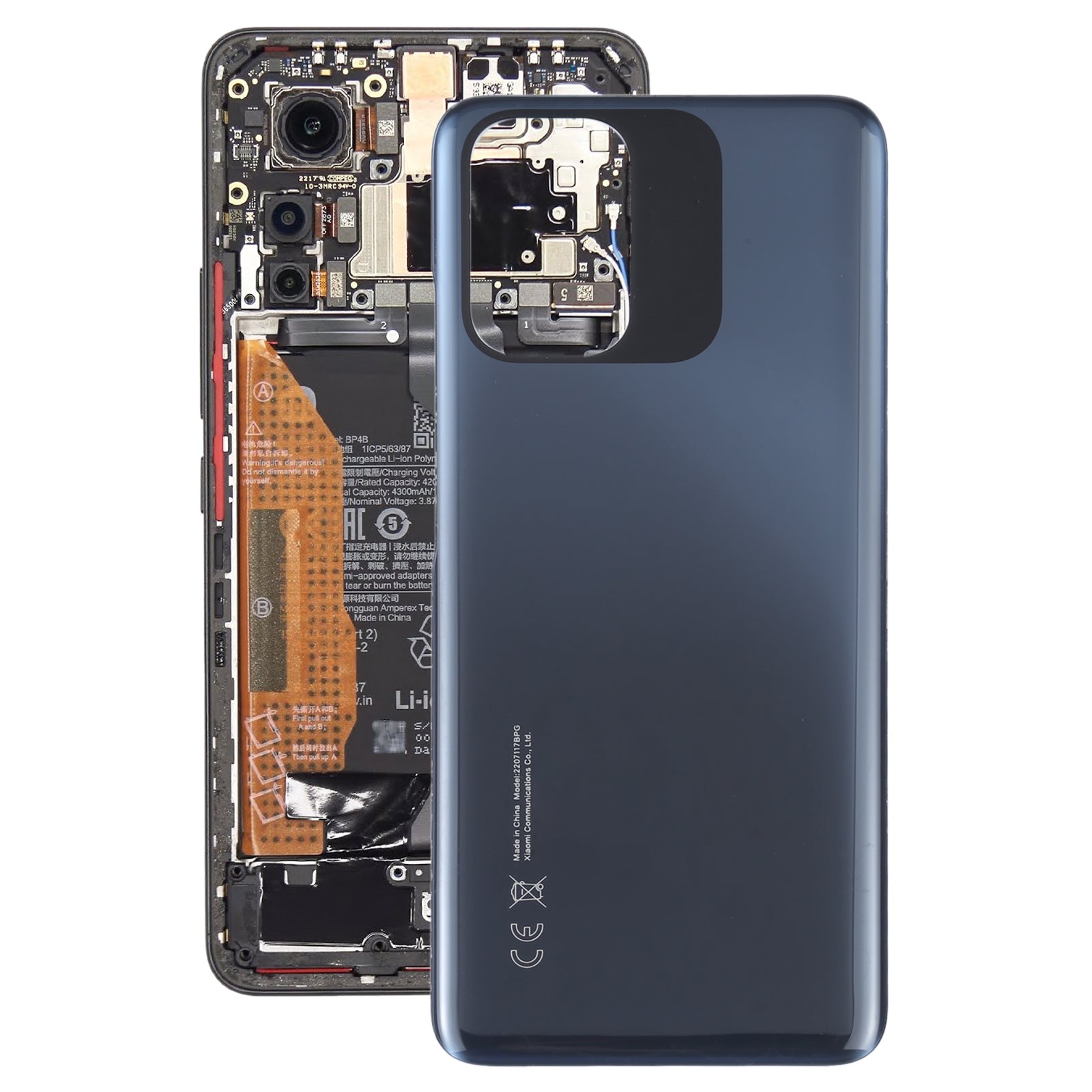 Battery Cover Back Cover Xiaomi Poco M5s Black