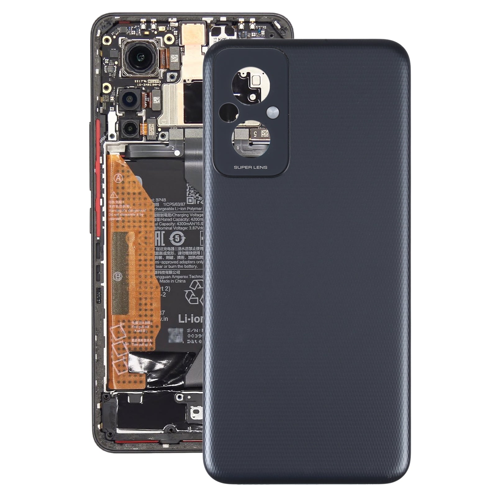 Tapa Bateria Back Cover Xiaomi Redmi 11 Prime Negro