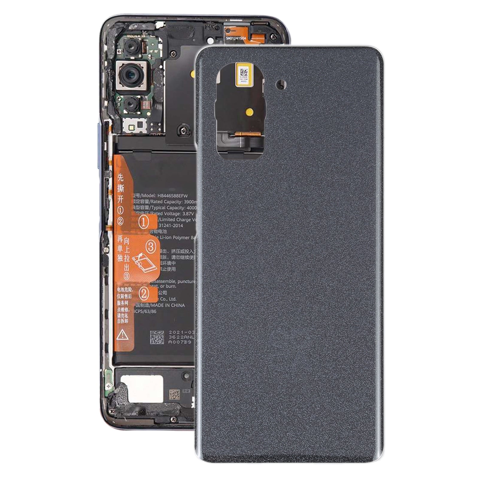 Cache Batterie Coque Arrière Huawei Nova 10 Noir