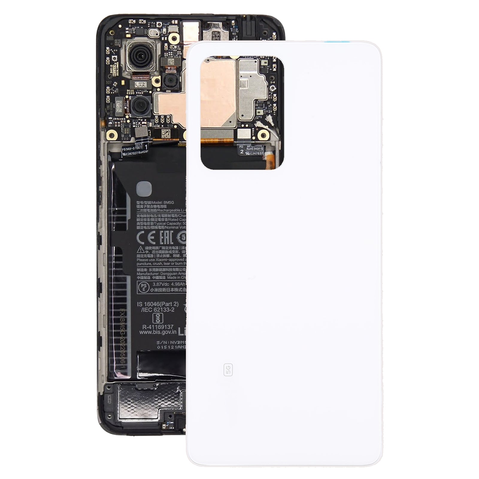 Tapa Bateria Back Cover Xiaomi Redmi Note 12 Pro Blanco