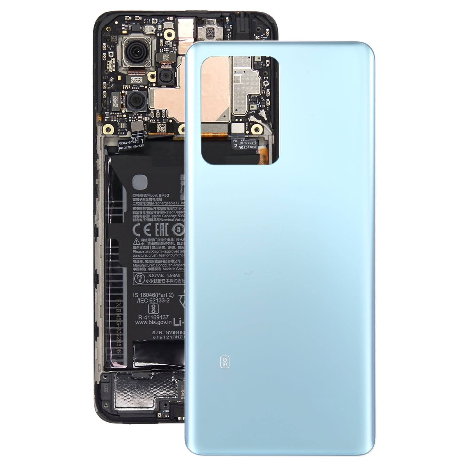 Tapa Bateria Back Cover Xiaomi Redmi Note 12 Pro Azul