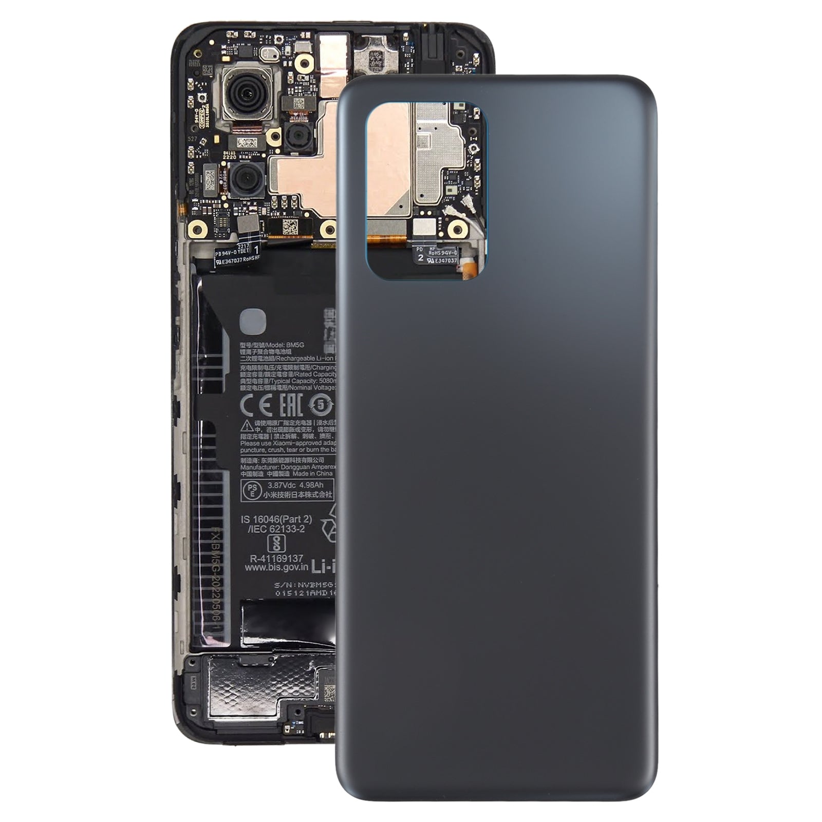 Battery Cover Back Cover Xiaomi Redmi Note 11T Pro Note 11T Pro+ Poco X4 GT Black